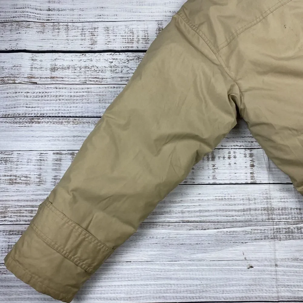 VTG GANDER MOUNTAIN Beige Duck Down Puffer Jacket Coat Men's Medium Toggle Front - Picture 6 of 13